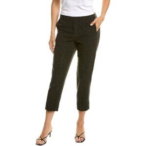 Vince Womens Check Plaid Wool & Cashmere-Blend Easy Pants  XS